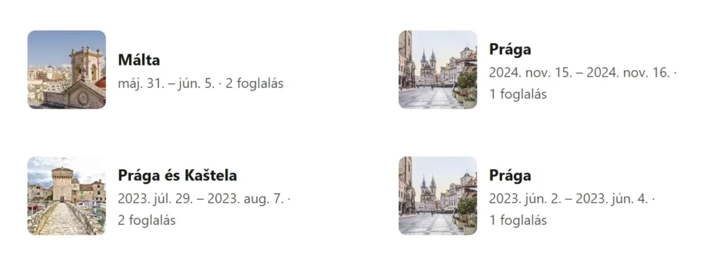 Booking a foglalásom